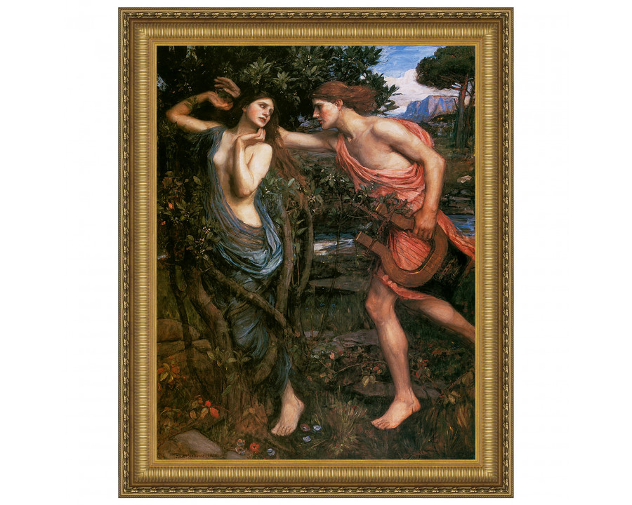 Toscano - Apollo and Daphne Framed Canvas Replica Painting