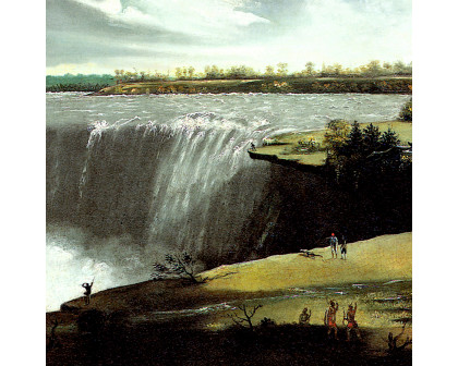 Toscano - Western Branch of Niagara Falls Framed Canvas Replica Painting