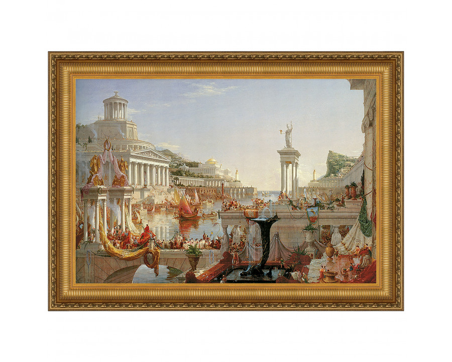 Toscano Consummation of Empire Framed Canvas Replica Painting - Small