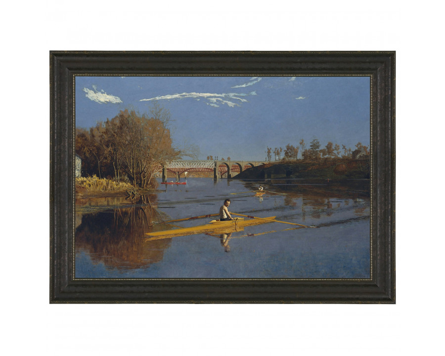 Toscano - Champion Single Sculls Framed Canvas Replica Painting