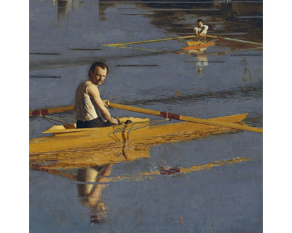 Toscano Champion Single Sculls Framed Canvas Replica Painting - Grande