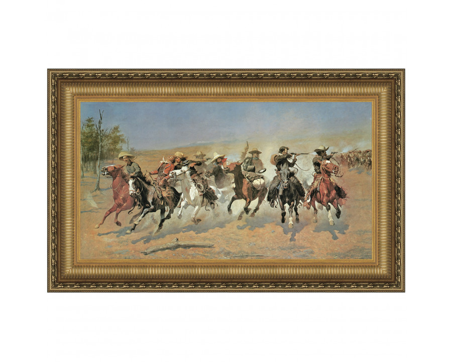 Toscano A Dash for the Timber Framed Canvas Replica Painting - Small