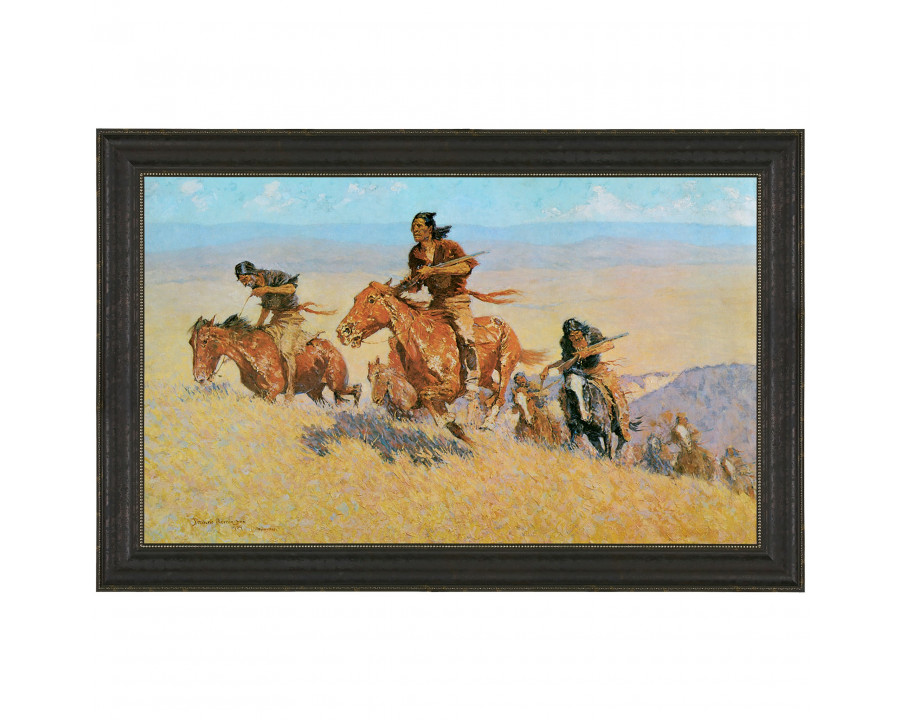 Toscano - Buffalo Runners Big Horn Basin Framed Canvas Replica Painting