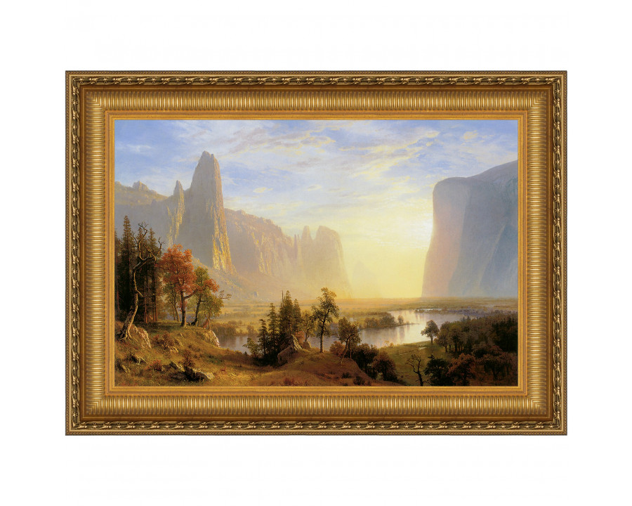 Toscano - Yosemite Valley 1868 Framed Canvas Replica Painting