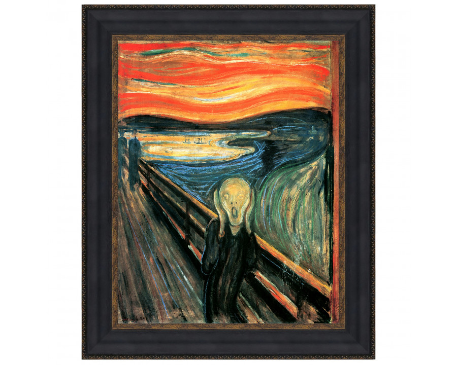 Toscano The Scream Framed Canvas Replica Painting - Small