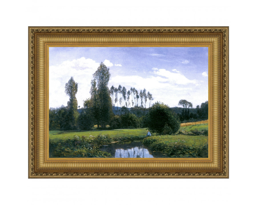 Toscano - View at Rouelles Le Havre Framed Canvas Replica Painting