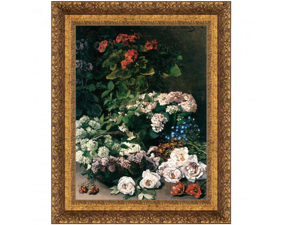 Toscano - Spring Flowers Framed Canvas Replica Painting