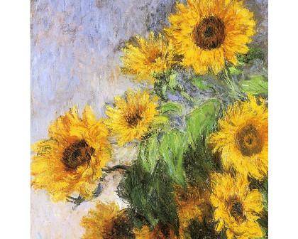 Toscano Bouquet of Sunflowers Framed Canvas Replica Painting - Small