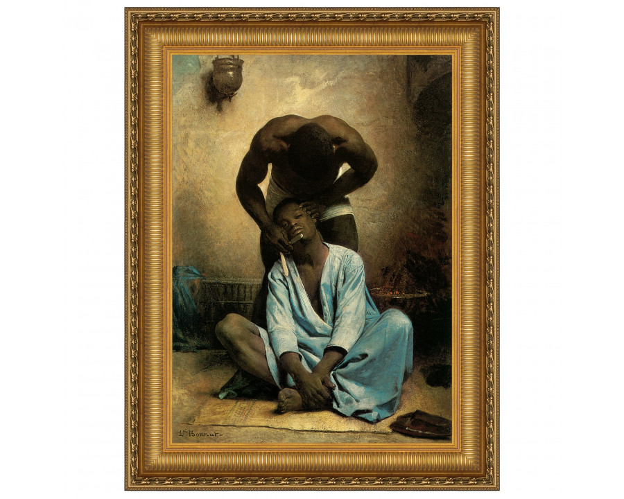 Toscano The Barber of Suez Framed Canvas Replica Painting - Small