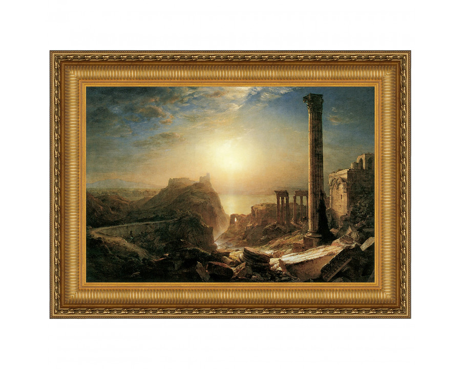 Toscano Syria by the Sea Framed Canvas Replica Painting - Small