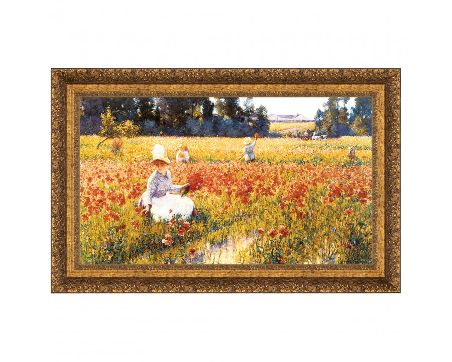 Toscano - In Flanders Field Framed Canvas Replica Painting