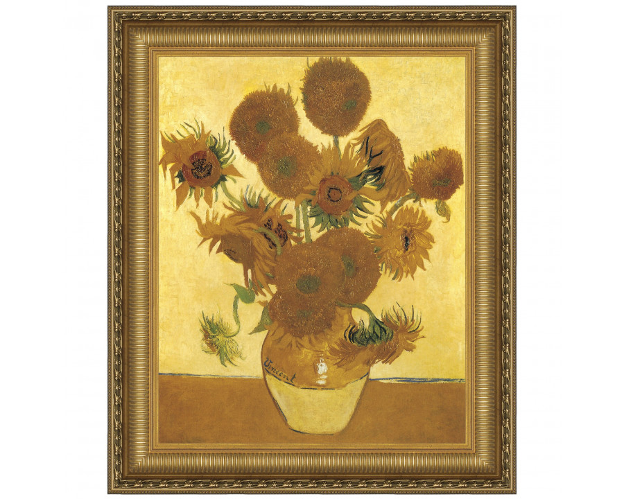 Toscano - Sunflowers Framed Canvas Replica Painting