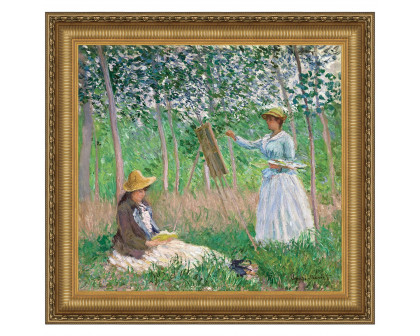 Toscano - Woods at Giverny Hoschede Sisters Framed Canvas Replica Painting