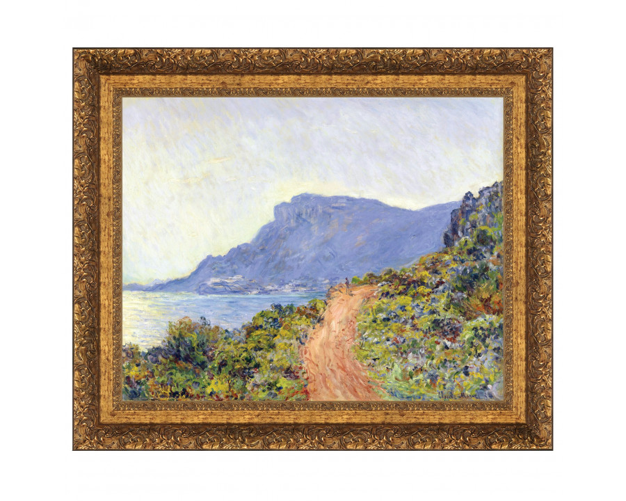 Toscano - La Corniche at Monaco Framed Canvas Replica Painting