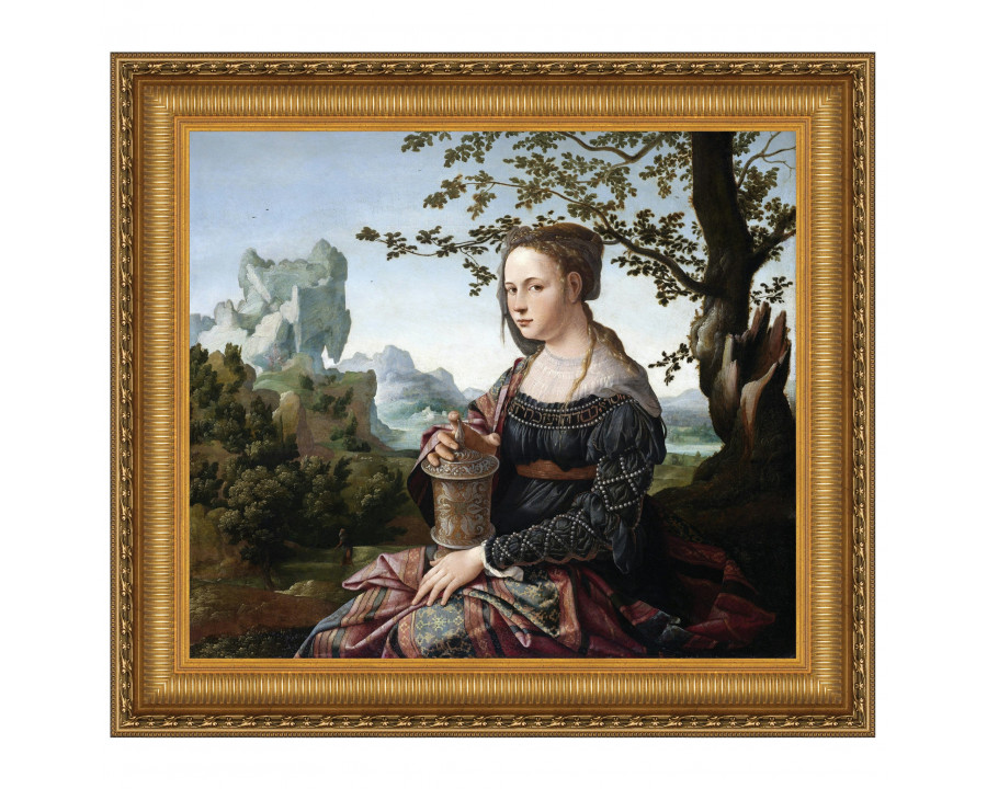 Toscano - Mary Magdalene Framed Canvas Replica Painting