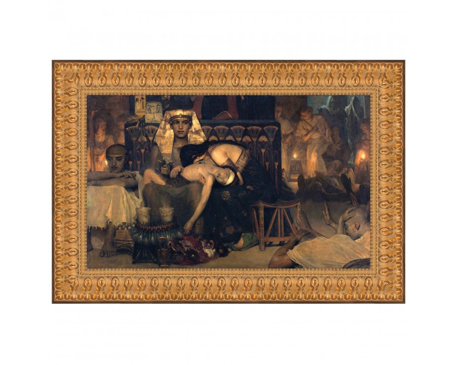 Toscano - Death of the Pharaoh Firstborn Son Framed Canvas Replica Painting