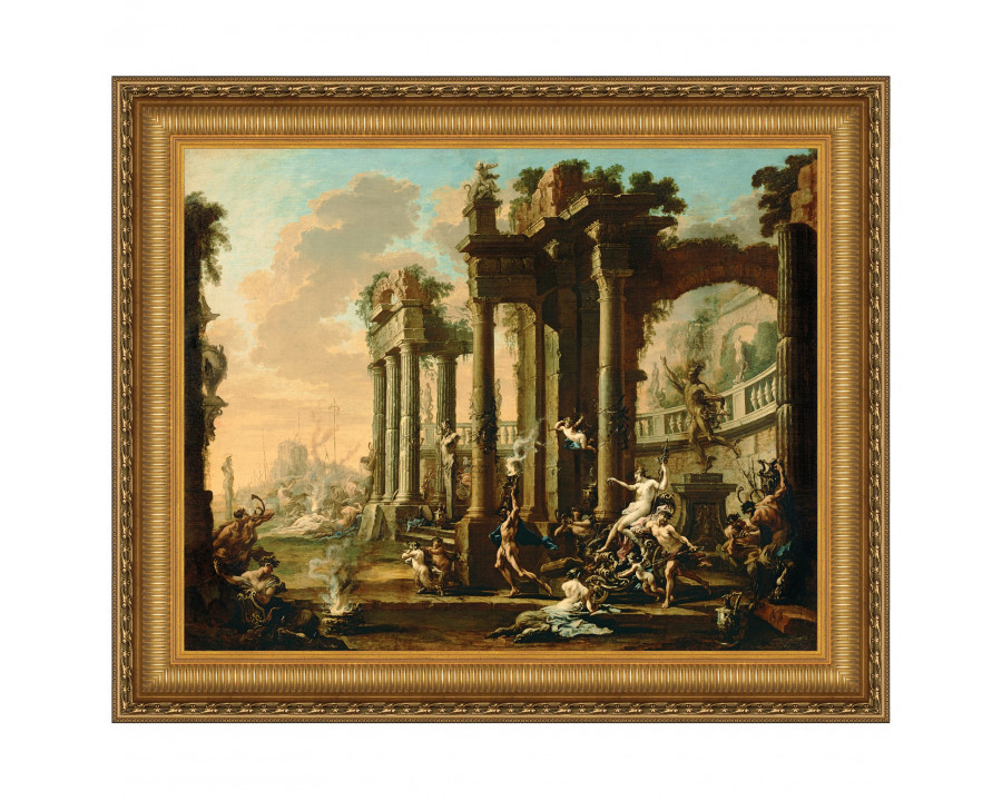 Toscano The Triumph of Venus Framed Canvas Replica Painting - Small