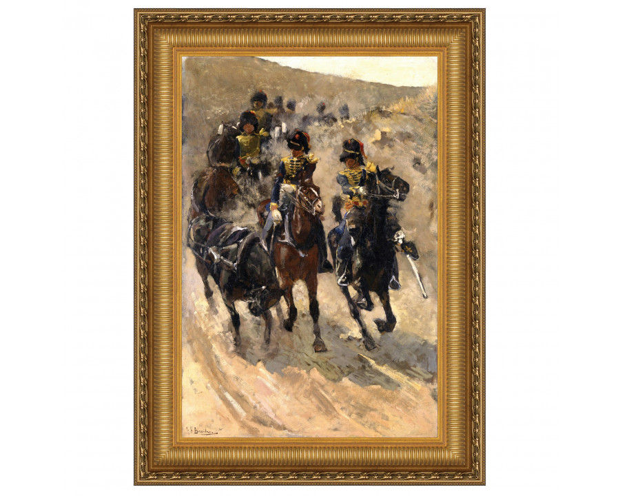 Toscano The Yellow Riders Framed Canvas Replica Painting - Small