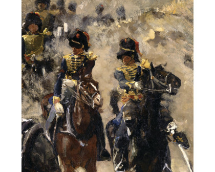 Toscano The Yellow Riders Framed Canvas Replica Painting - Small