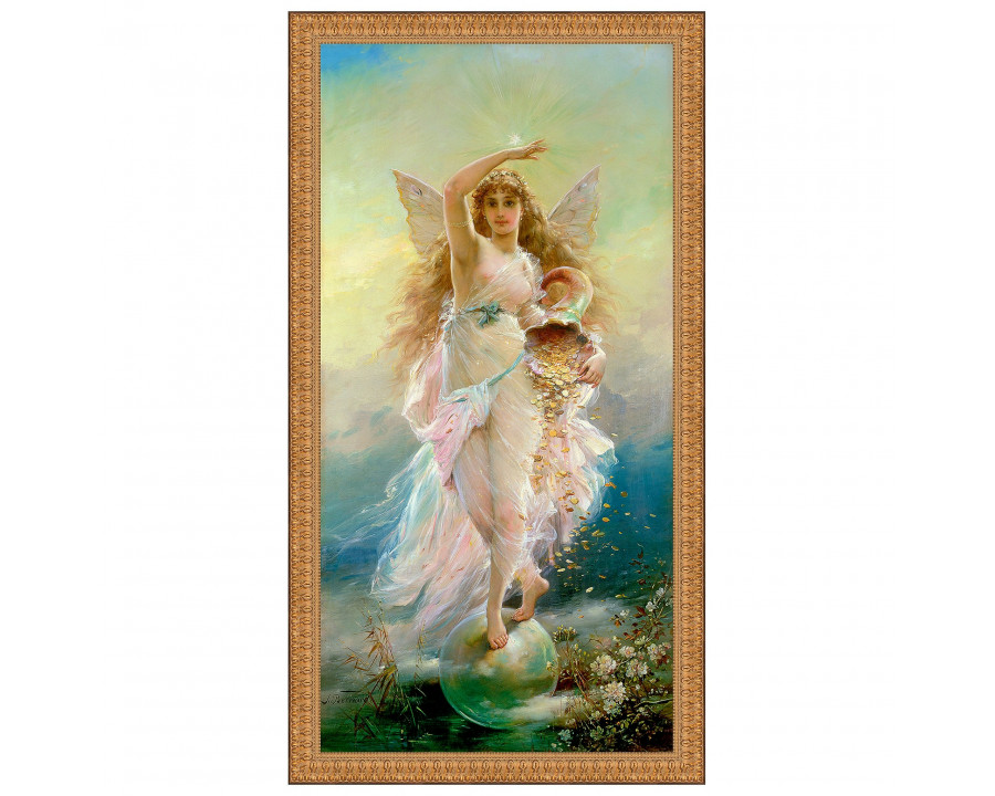 Toscano Fortuna Framed Canvas Replica Painting - Small