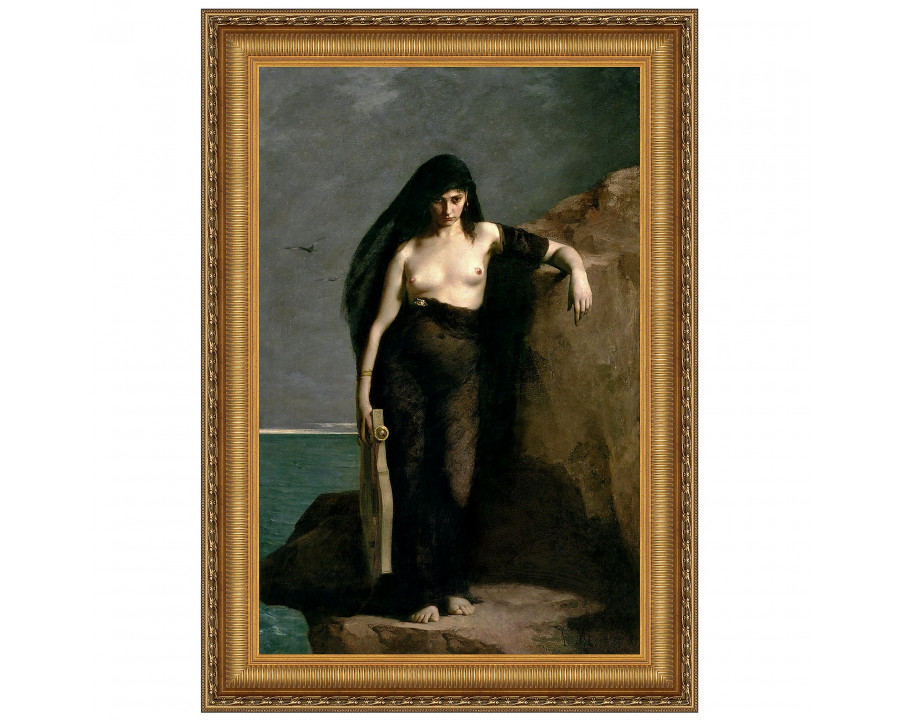 Toscano Sappho Framed Canvas Replica Painting - Small