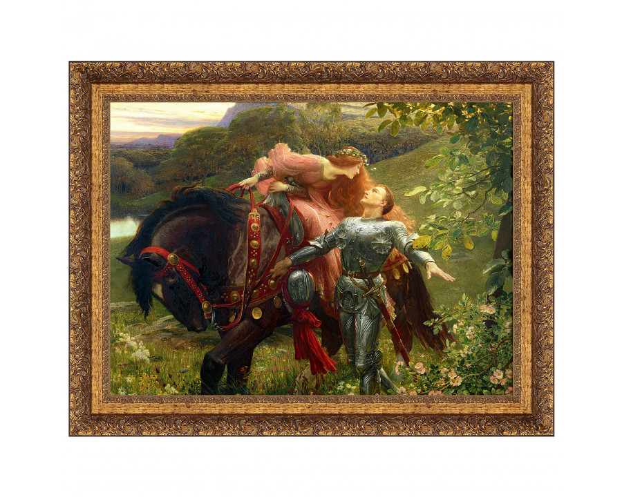 Toscano - La Belle Dame Sans Merci 1902 Framed Canvas Replica Painting