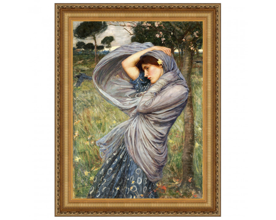 Toscano Boreas North Wind Maiden Framed Canvas Replica Painting - Small