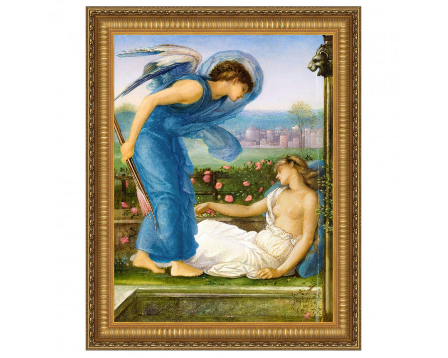 Toscano - Cupid and Psyche 1870 Framed Canvas Replica Painting