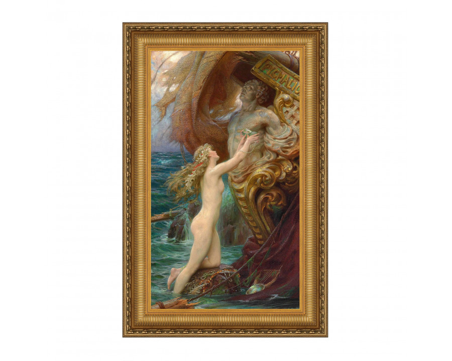 Toscano - A Deep Sea Idyll Framed Canvas Replica Painting