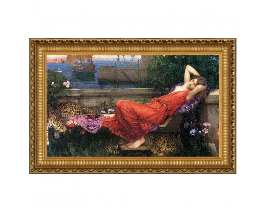 Toscano Ariadne Framed Canvas Replica Painting - Small