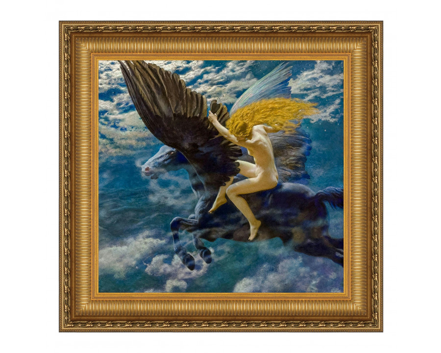 Toscano Dream Idyll (A Valkyrie) Framed Canvas Replica Painting - Small