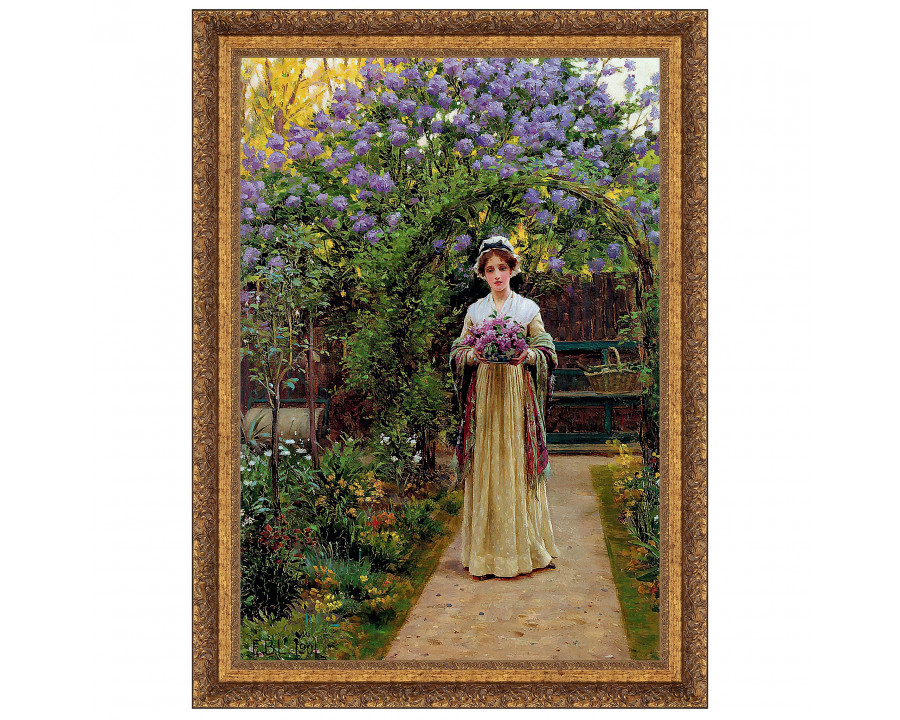 Toscano - Lilac Framed Canvas Replica Painting