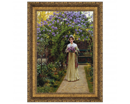 Toscano - Lilac Framed Canvas Replica Painting