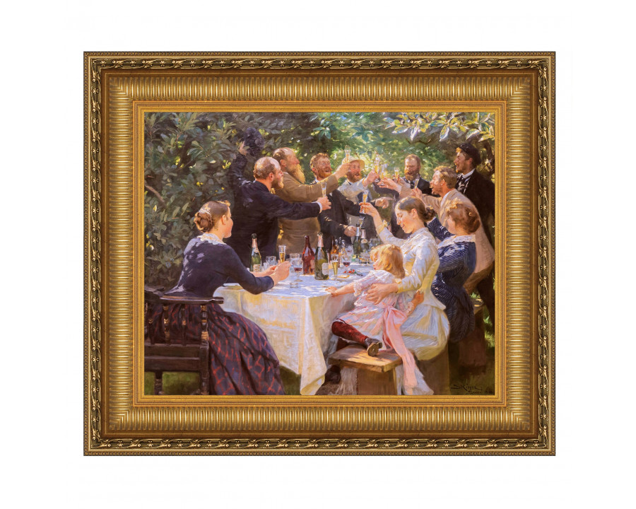 Toscano Hip Hip Hurrah! Artist Party at Skagen Framed Canvas Replica Painting - Small