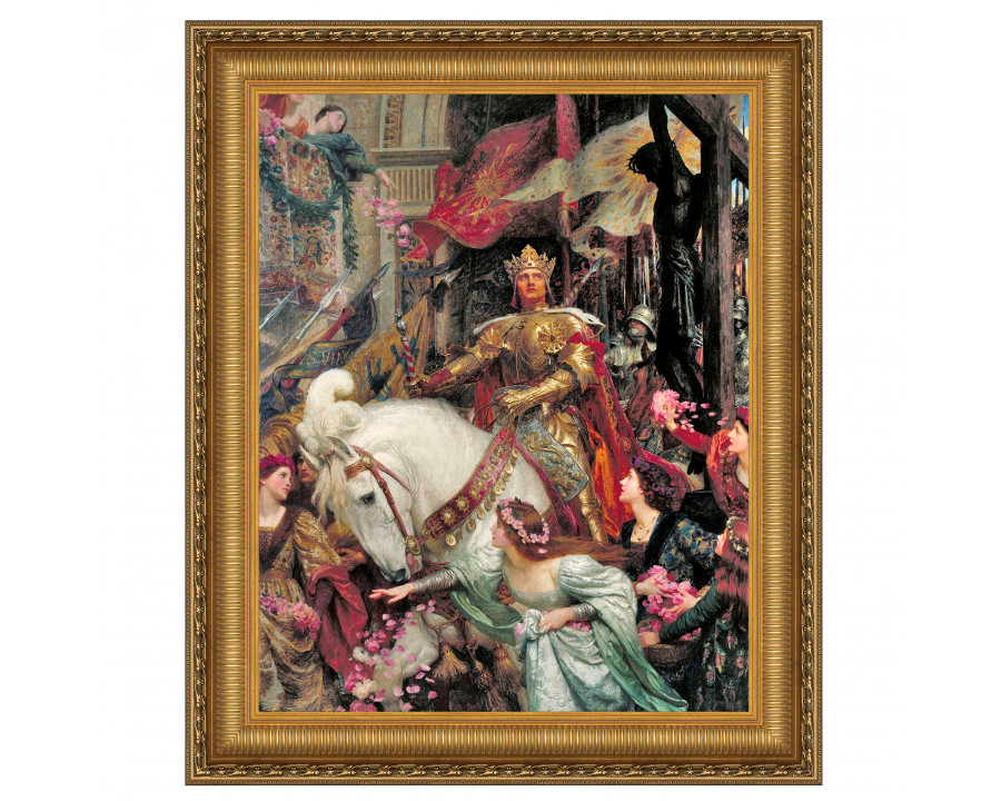 Toscano - The Two Crowns Framed Canvas Replica Painting