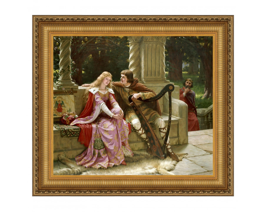 Toscano Tristan and Isolde Framed Canvas Replica Painting - Small