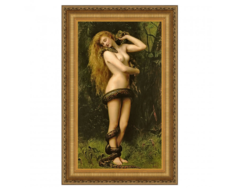 Toscano - Lilith Framed Canvas Replica Painting