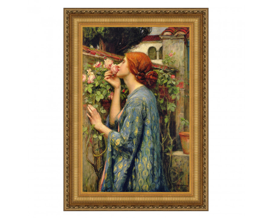 Toscano The Soul of the Rose Framed Canvas Replica Painting - Small