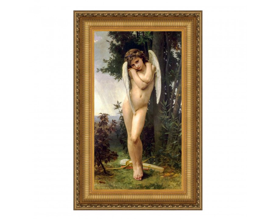 Toscano - L’amour Mouille Cupid Framed Canvas Replica Painting