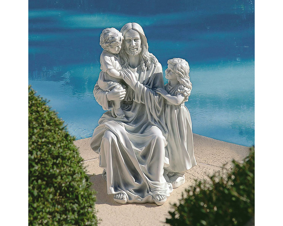 Toscano - Jesus Loves the Little Children Garden Statue