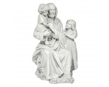 Toscano - Jesus Loves the Little Children Garden Statue