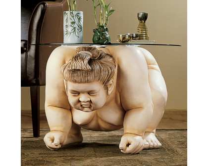 Toscano - Basho the Sumo Wrestler Sculptural Table in Desinger Resin