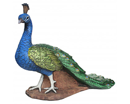 Toscano - The Regal Peacock Garden Statue