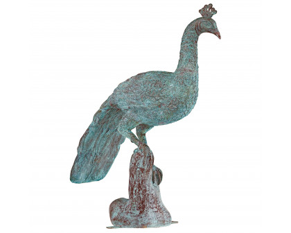 Toscano - Pleasant Peacock Garden Statue