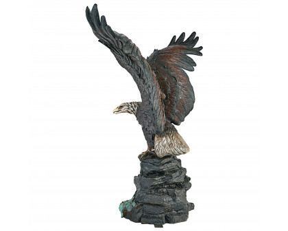 Toscano - Strength and Patriotism Bald Eagle Garden Statue