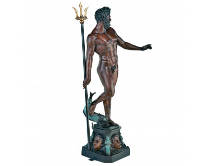 Toscano - Poseidon God of the Sea Garden Statue