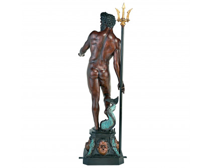 Toscano - Poseidon God of the Sea Garden Statue