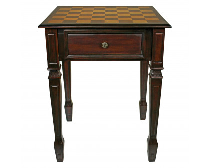 Toscano - Walpole Manor Gaming Chess Table in Walnut, Wood