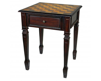 Toscano - Walpole Manor Gaming Chess Table in Walnut, Wood