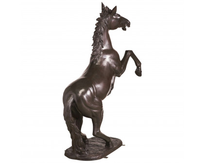 Toscano - Unbridled Spirit Rearing Horse Garden Statue